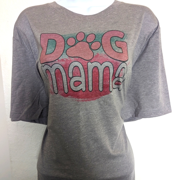 Dog mama grey tee - Picture 1 of 1